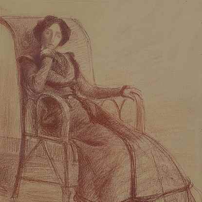 Madame Petitjean Assise, 19 mai 1901 - Hippolyte Petitjean (1854 - 1929)