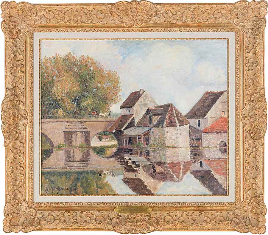 Petit Lavoir du Pont Pierre, Morêt-sur-Loing - Georges Manzana Pissarro (1871 - 1961)