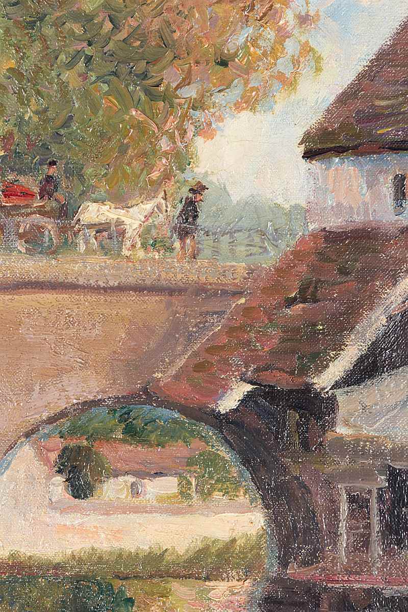 Petit Lavoir du Pont Pierre, Morêt-sur-Loing - Georges Manzana Pissarro (1871 - 1961)