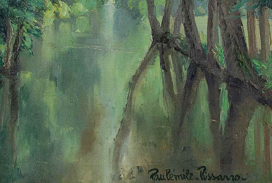 Barque sur la rivière - Paulémile Pissarro (1884 - 1972)