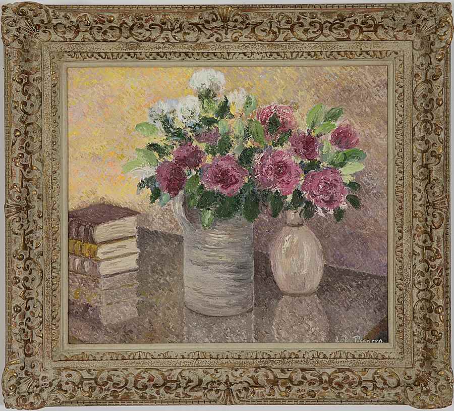 Le Bouquet de Toukie - Lélia Pissarro, Early Figurative (b. 1963 - )