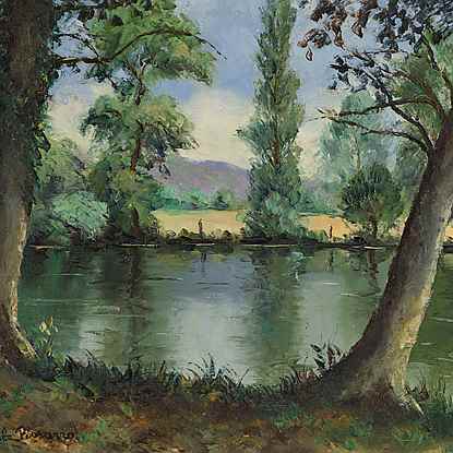 Bord de l'Orne - Paulémile Pissarro (1884 - 1972)