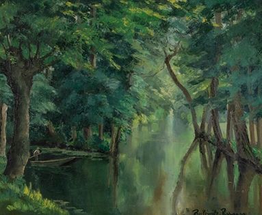 Paulémile Pissarro - Barque sur l’Eure