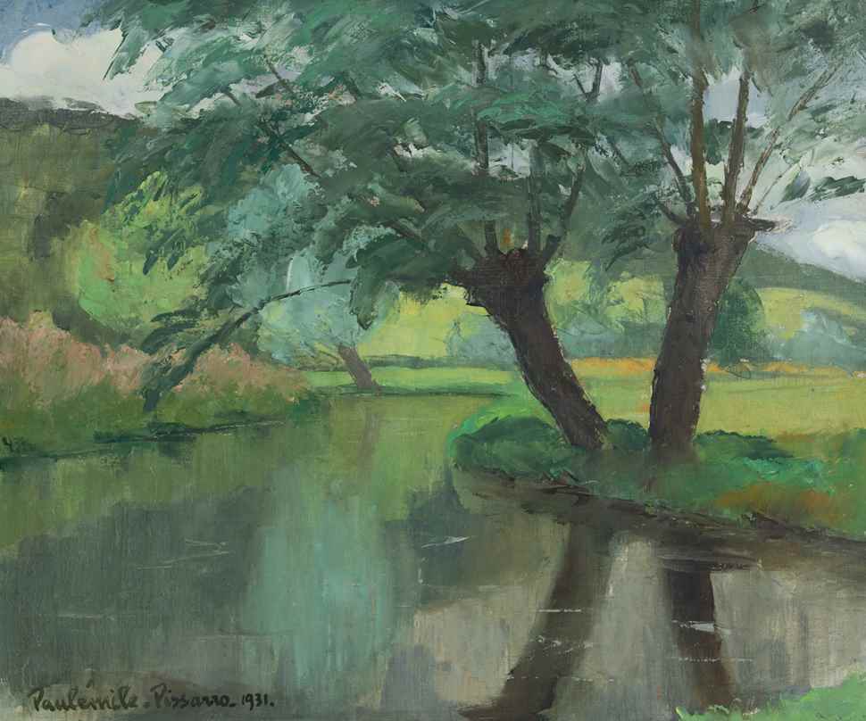 Rivière et Saules - Paulémile Pissarro (1884 - 1972)