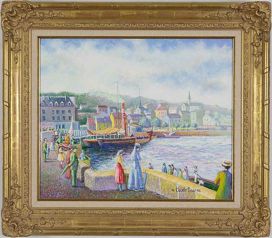 Embarquement pour le Havre - H. Claude Pissarro (b. 1935 - )