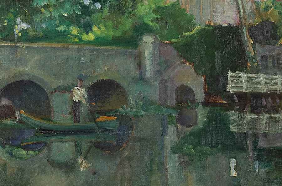 River Landscape - Henri Epstein (1892 - 1944)