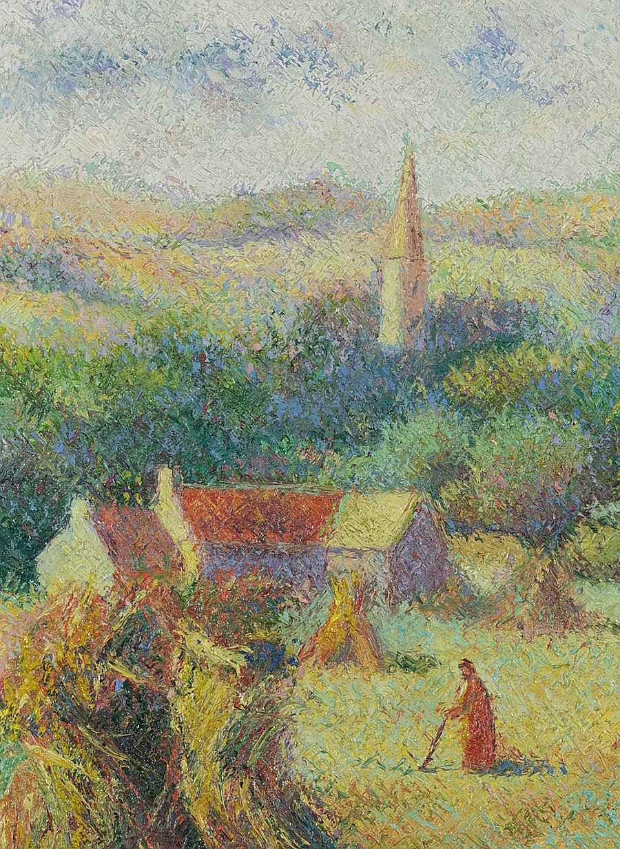 Moisson à Saint-Omer - H. Claude Pissarro (b. 1935 - )
