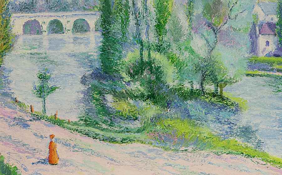 L'Orne au Pont de Vey - H. Claude Pissarro (b. 1935 - )