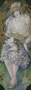 Georges Manzana Pissarro - L'Orientale au Chat