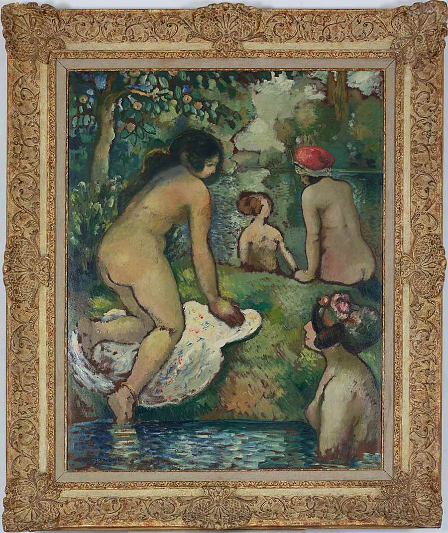 Baigneuses en Bord de Rivière - Georges Manzana Pissarro (1871 - 1961)