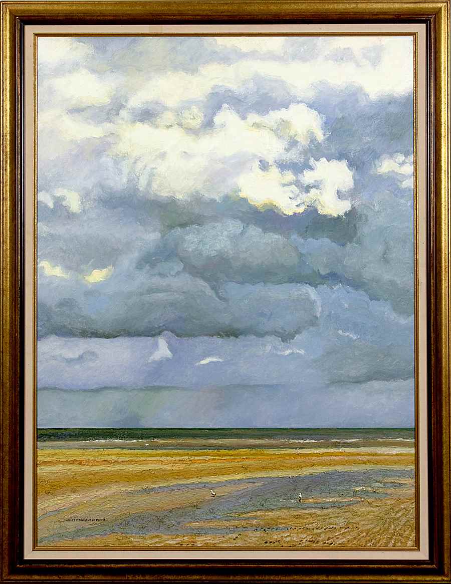 Deux Mouettes et les Nuages, Côte Normande - Hugues dit Pomié Pissarro (b. 1935)