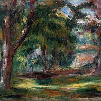 Pré et arbres - Pierre-Auguste Renoir (1841 - 1919)