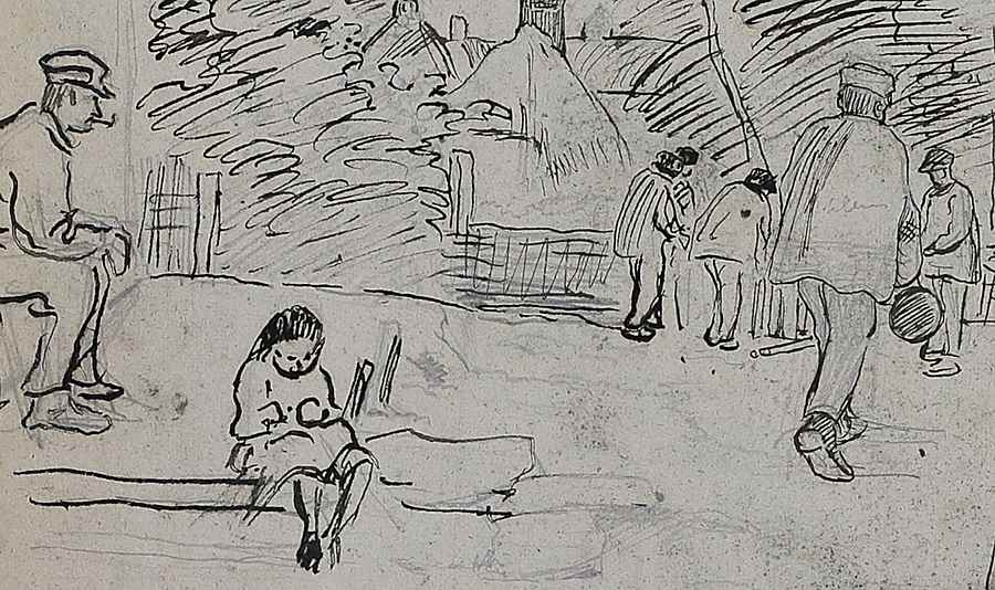 Auvers-sur-Oise Étude - Camille Pissarro (1830 - 1903)