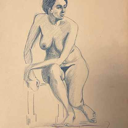 Nue Assise - Paulémile Pissarro (1884 - 1972)