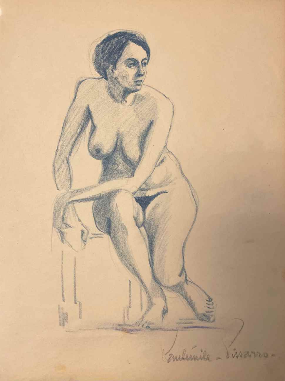 Nue Assise - Paulémile Pissarro (1884 - 1972)