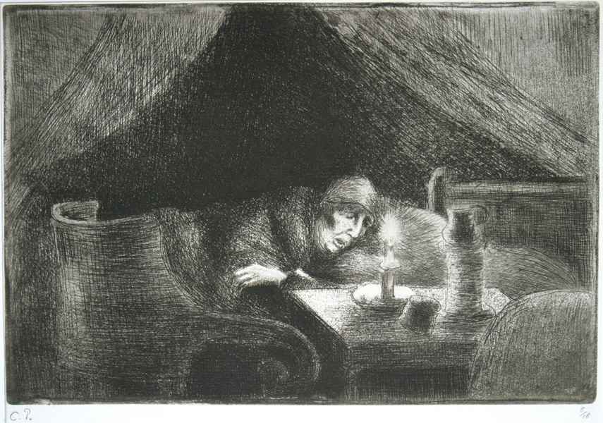 Grand’mère (effet de lumière) (La Mère de l’artiste) - Camille Pissarro (1830 - 1903)