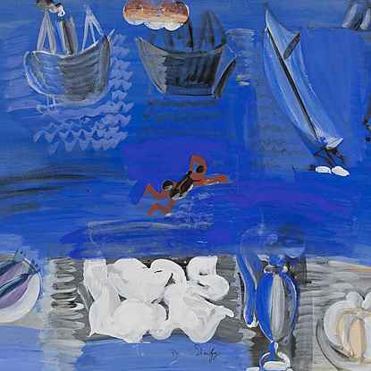 Nature Morte et Bateaux - Raoul Dufy (1877 - 1953)