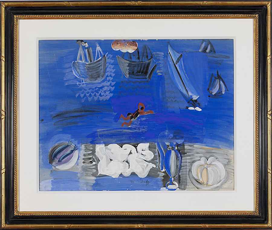 Nature Morte et Bateaux - Raoul Dufy (1877 - 1953)