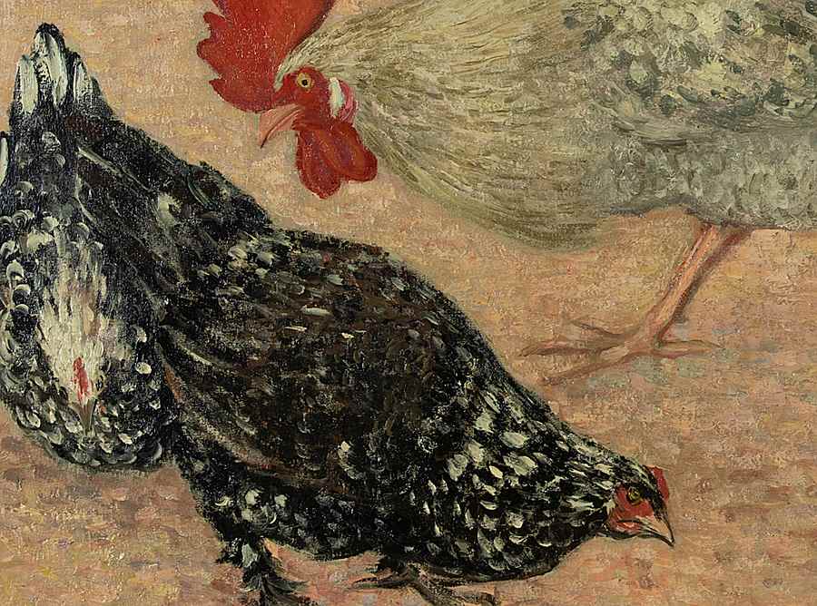 Coq et poules - Georges Manzana Pissarro (1871 - 1961)