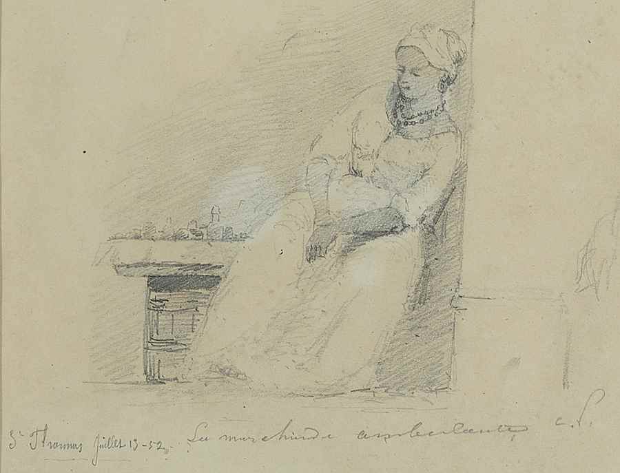 La Marchande Ambulante - Camille Pissarro (1830 - 1903)