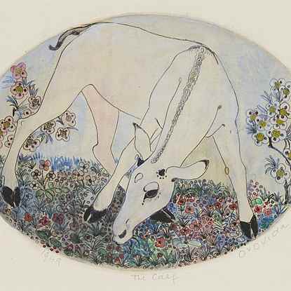 The Calf - Orovida Pissarro (1893 - 1968)