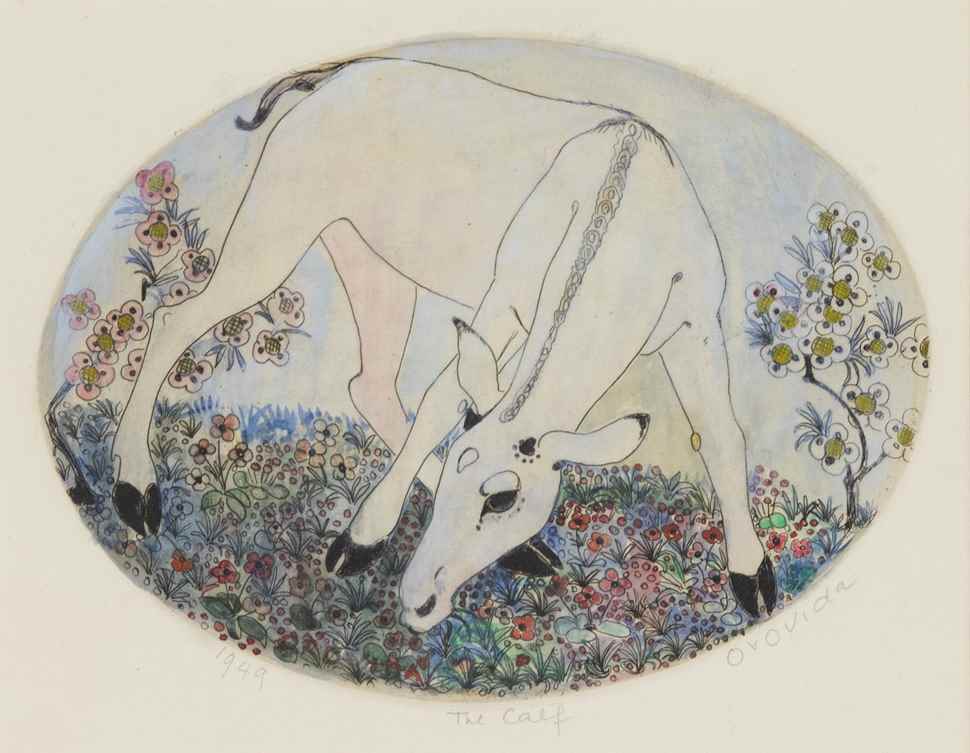 The Calf - Orovida Pissarro (1893 - 1968)