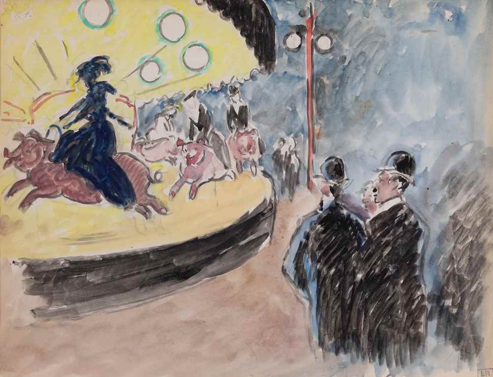 La Fête Foraine - Ludovic-Rodo Pissarro (1878 - 1952)