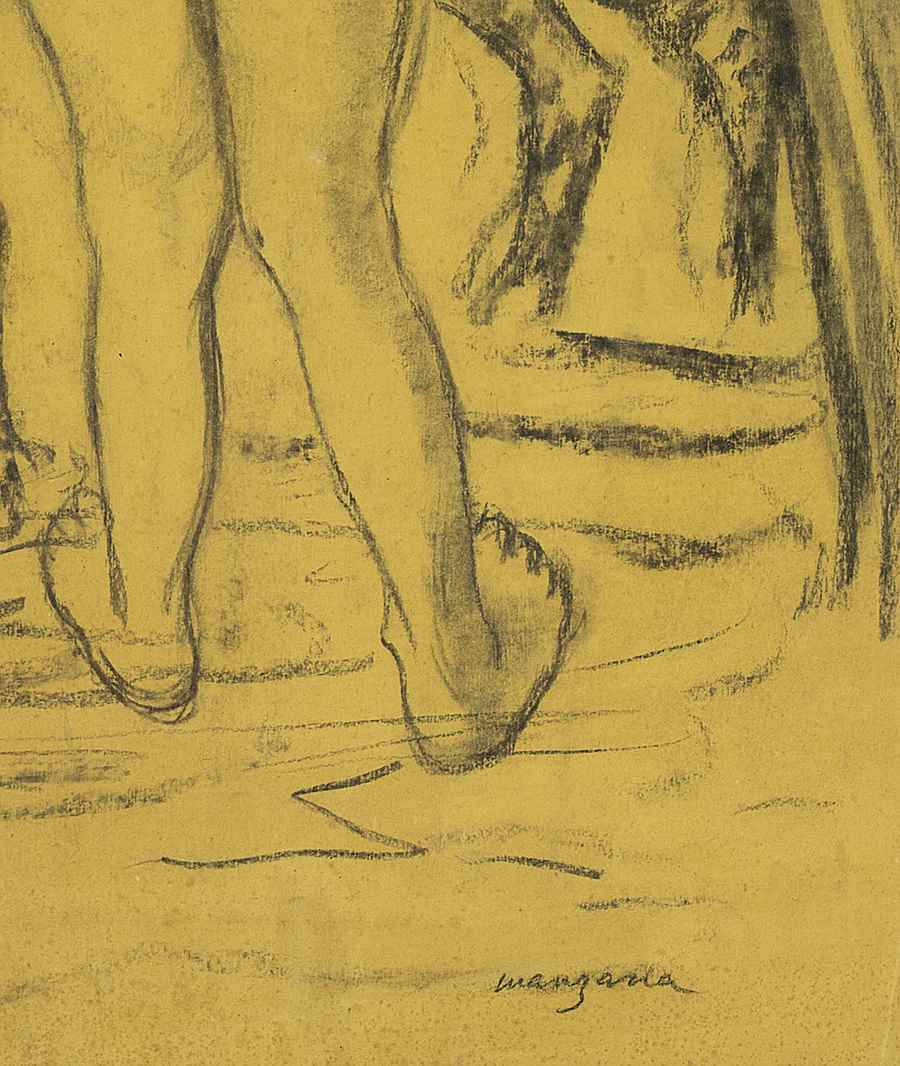 Jeune Femme de Dos au Zèbre - Georges Manzana Pissarro (1871 - 1961)