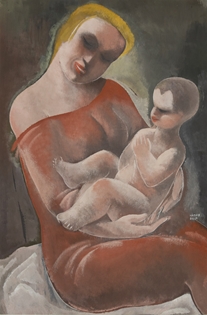 Béla Kádár - Mother and Child