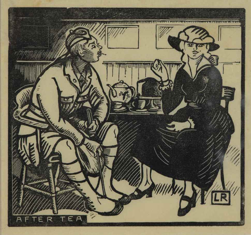 After Tea - Ludovic-Rodo Pissarro (1878 - 1952)