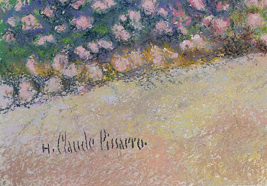 Monet à Giverny - H. Claude Pissarro (b. 1935 - )