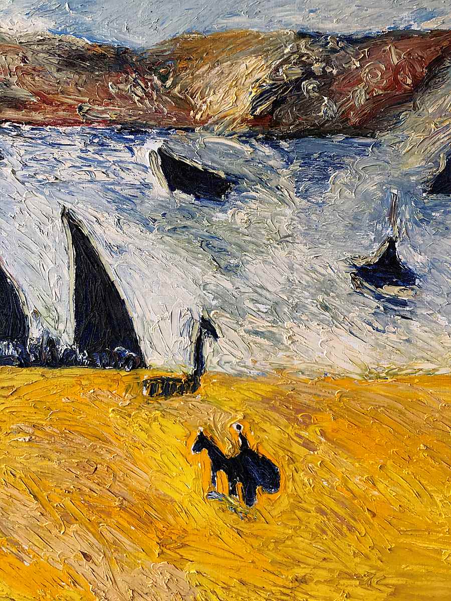 Camille - Le quai jaune - Hugues Pissarro dit Pomié (b. 1935 - )