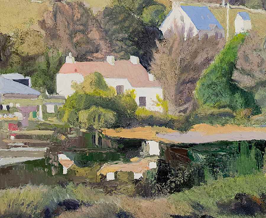 Jo & Jimmy Gallaher Farm and Upper Clendra - Hugues Pissarro dit Pomié (b. 1935 - )