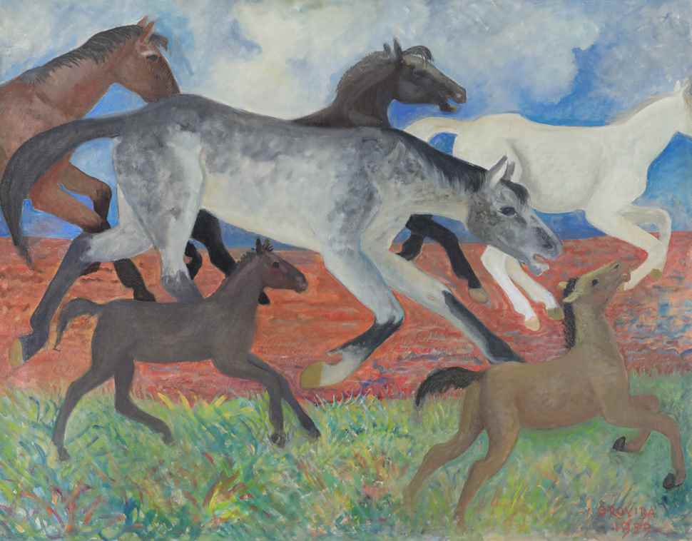 Migrating Horses - Orovida Pissarro (1893 - 1968)