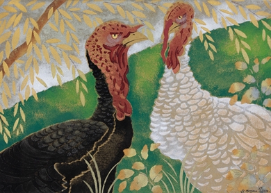 Georges Manzana Pissarro - Two Turkeys