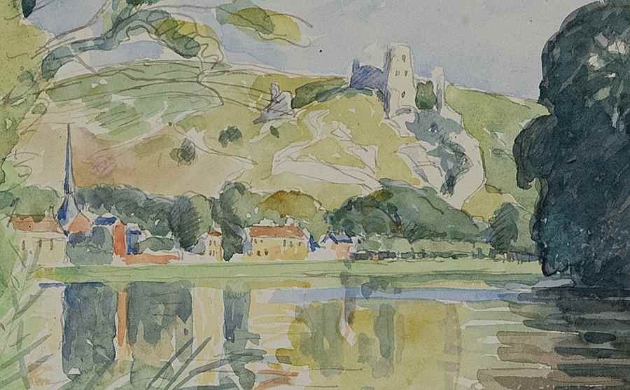 Vue des Andelys (Château Gaillard) - Ludovic-Rodo Pissarro (1878 - 1952)