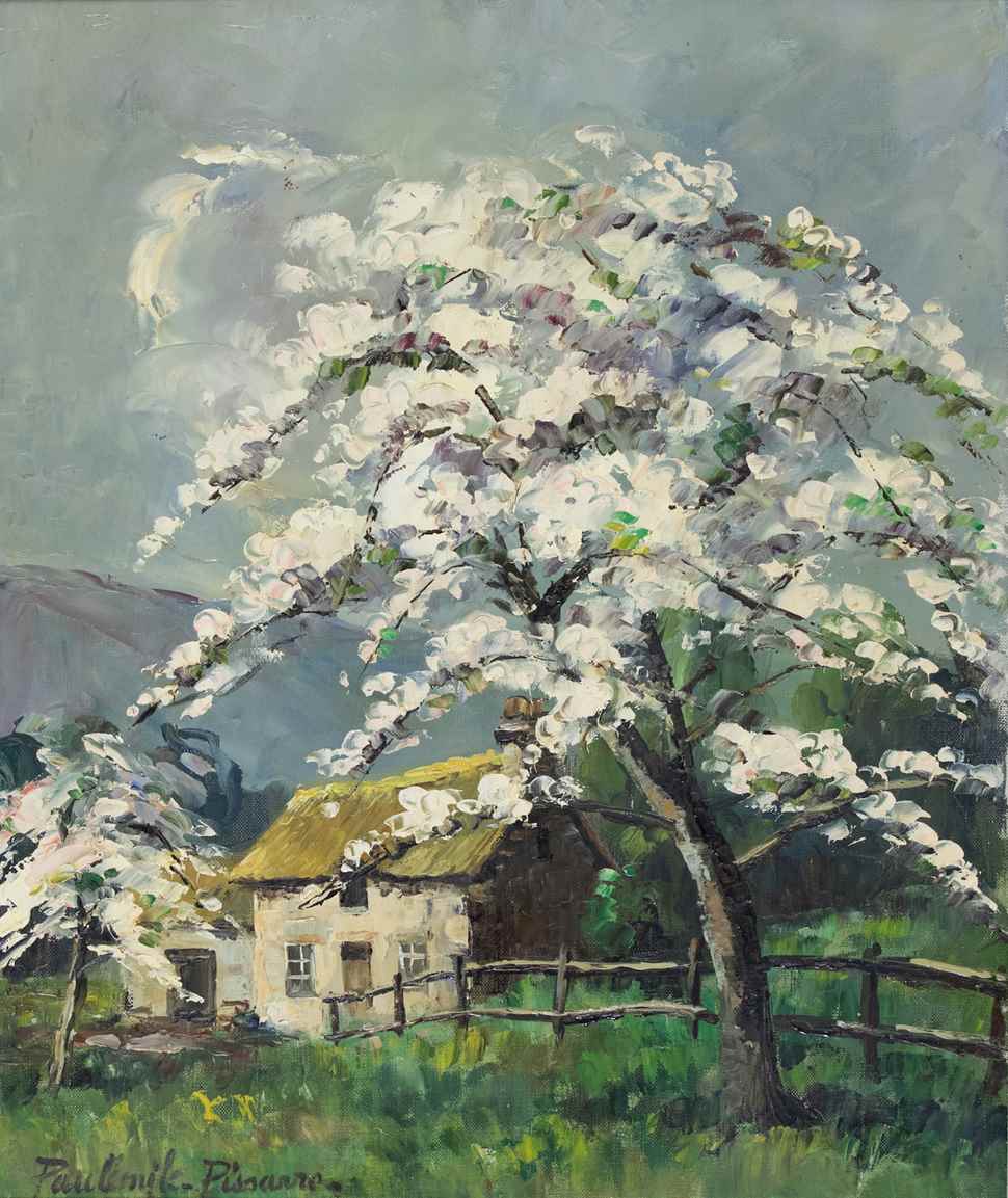 Pommiers en fleurs en Normandie - Paulémile Pissarro (1884 - 1972)