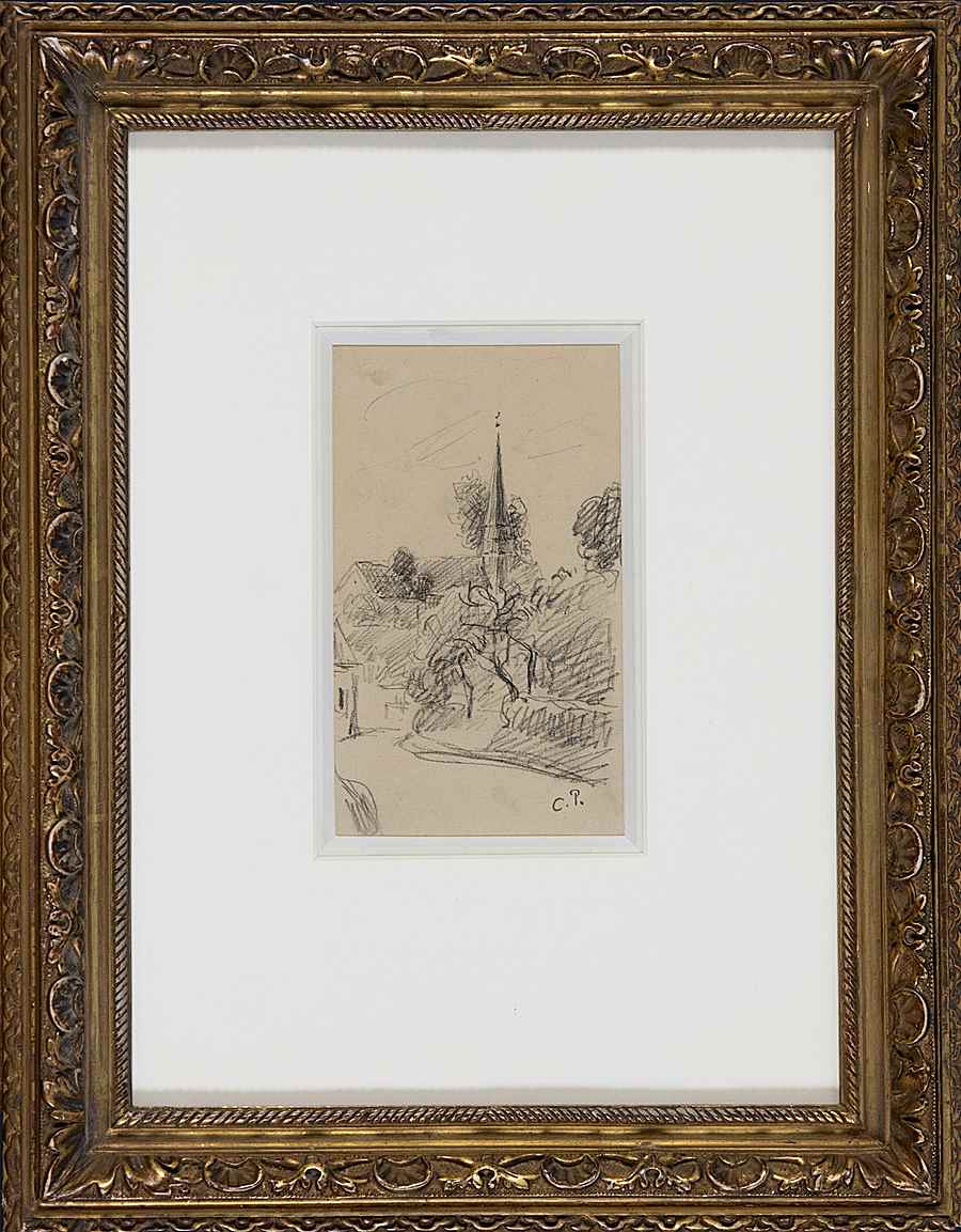 Chemin devant l'église, Éragny - Camille Pissarro (1830 - 1903)
