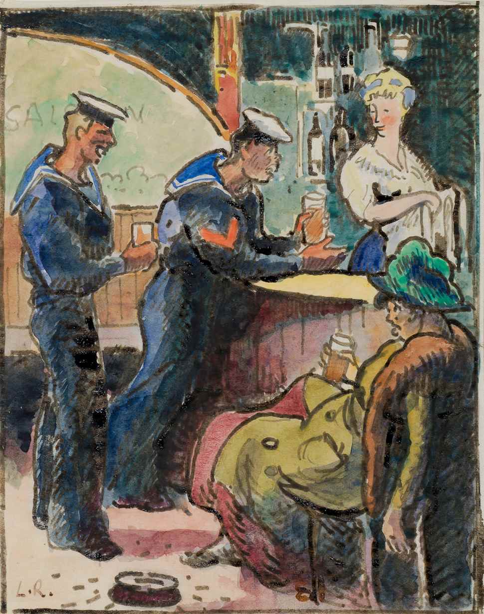 Les Marins - Ludovic-Rodo Pissarro (1878 - 1952)