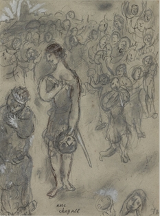 Marc Chagall - Retour de David Vainqueur de Goliath