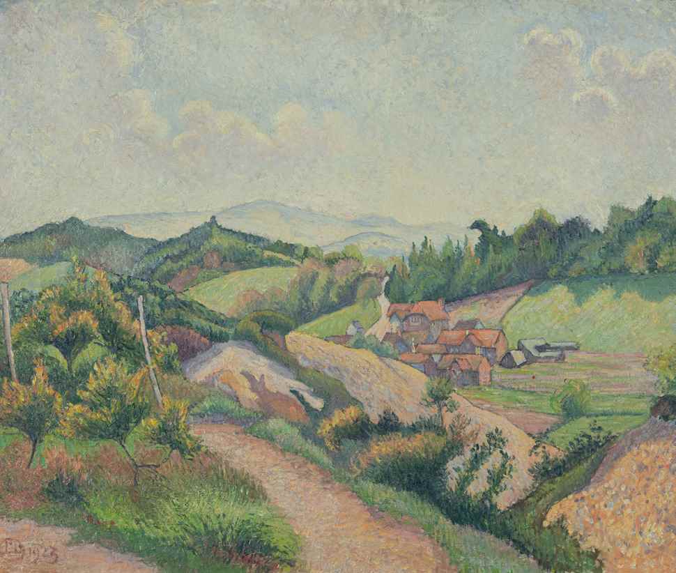 Coldharbour from the Common - Lucien Pissarro (1863 - 1944)