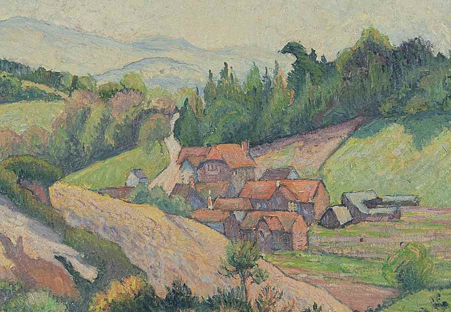 Coldharbour from the Common - Lucien Pissarro (1863 - 1944)