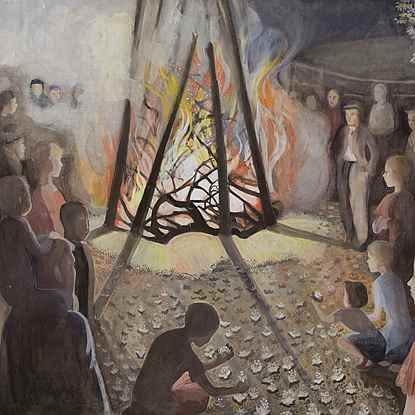 Bonfire, Jubilee Night - Orovida Pissarro (1893 - 1968)