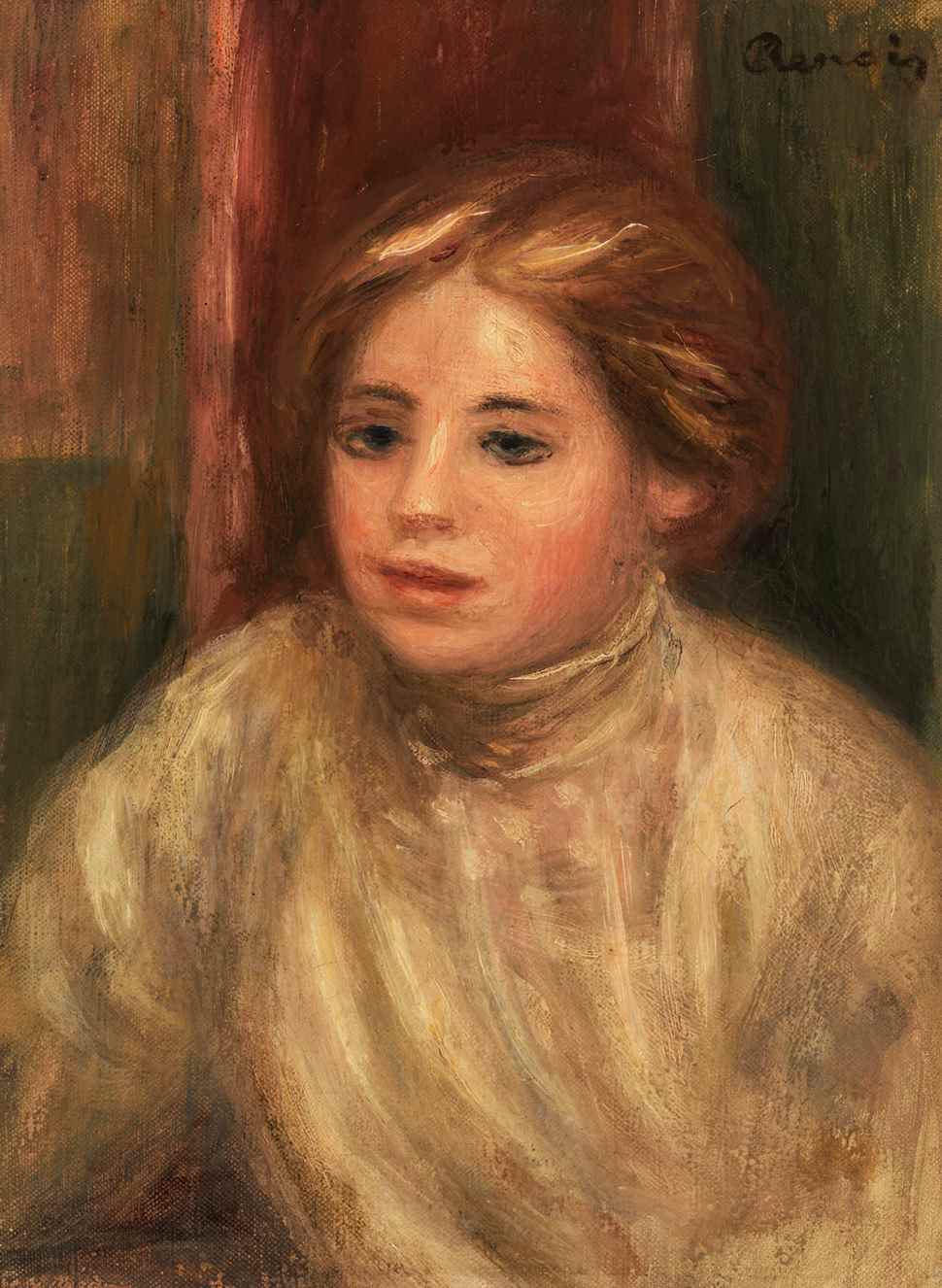 Tête de Femme Blonde - Pierre-Auguste Renoir (1841 - 1919)