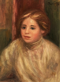 Pierre-Auguste Renoir - Tête de Femme Blonde