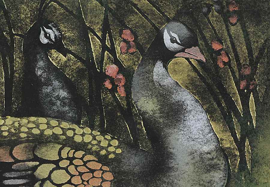 Two Peacocks - Georges Manzana Pissarro (1871 - 1961)