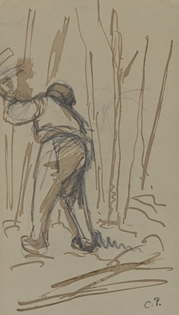 Camille Pissarro - Paysan de dos
