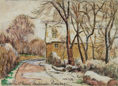 Paulémile Pissarro - Route de St Rémy