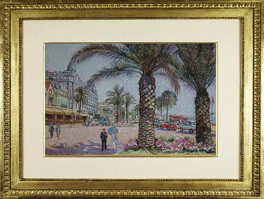Les Deux Palmiers - Cannes - H. Claude Pissarro (b. 1935 - )