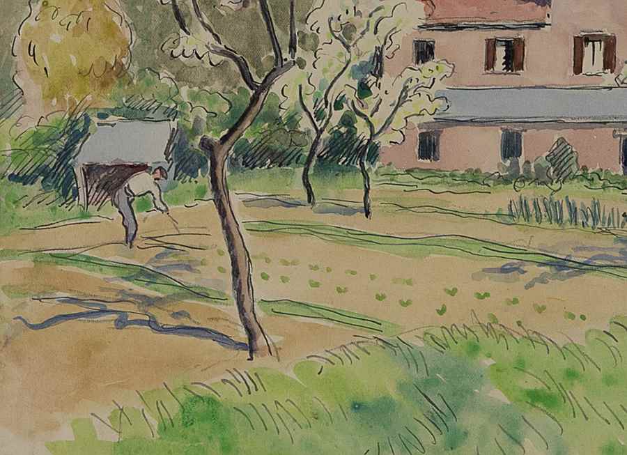  La Maison Rose, Les Andelys - Ludovic-Rodo Pissarro (1878 - 1952)